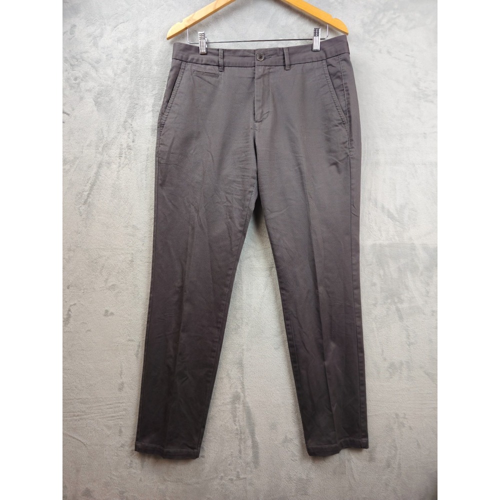 Perk Slim Fit Stretch Pants Mens 33x31 Gray Chinos Performance Preppy